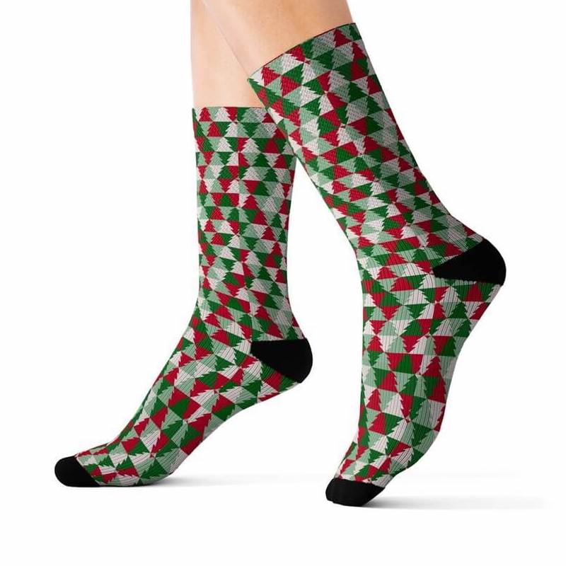 Top Christmas Products and Gifts for Women to Sell This Year Sublimation Socks Best Christmas Gifts for Women in 2022 8