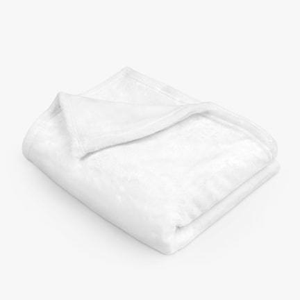 Economy White Sublimation Blanket - Fleece Blankets