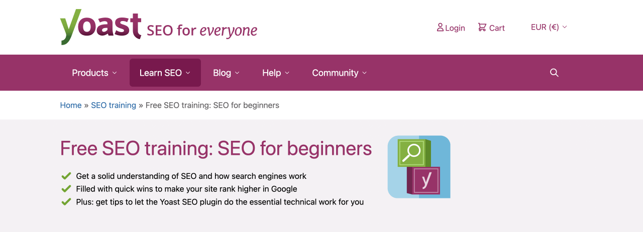 Top 12 Best SEO Courses - SEO for Beginners (Yoast)