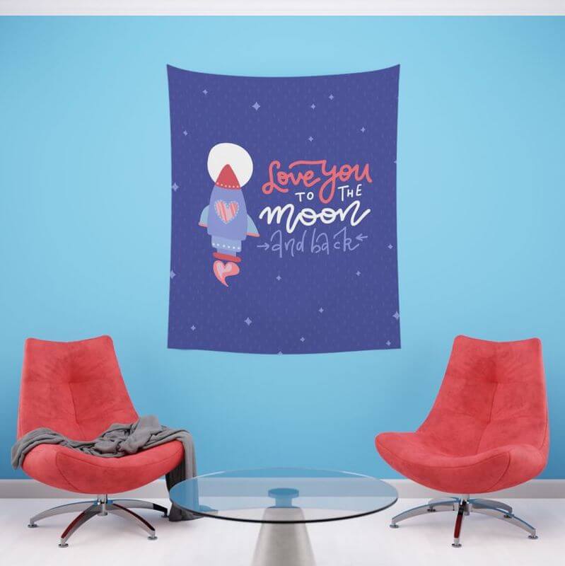 Best Personalized Valentine’s Day Gifts Anyone Will Love - Printed Wall Tapestry