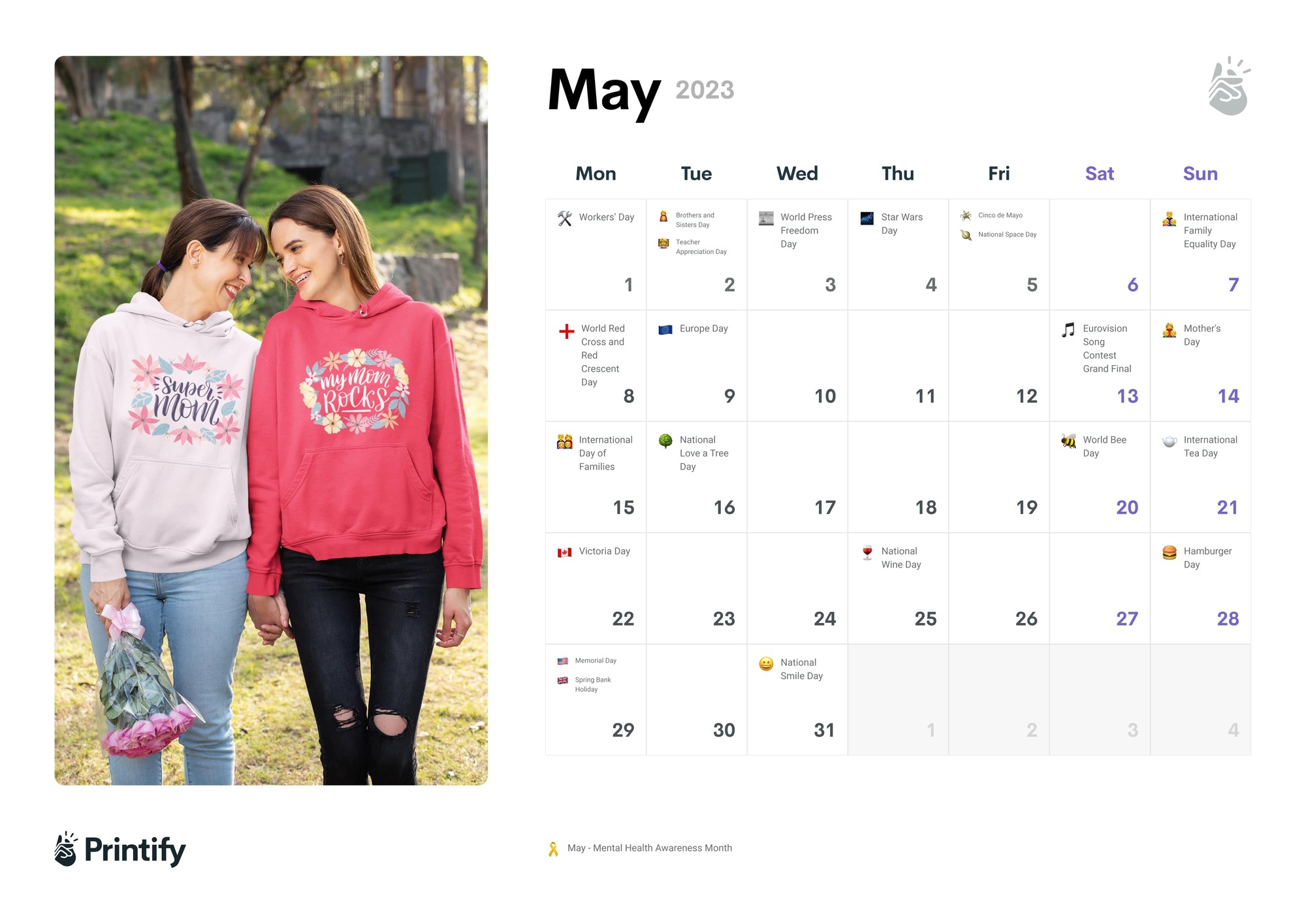 Marketing Calendar 2022 - May