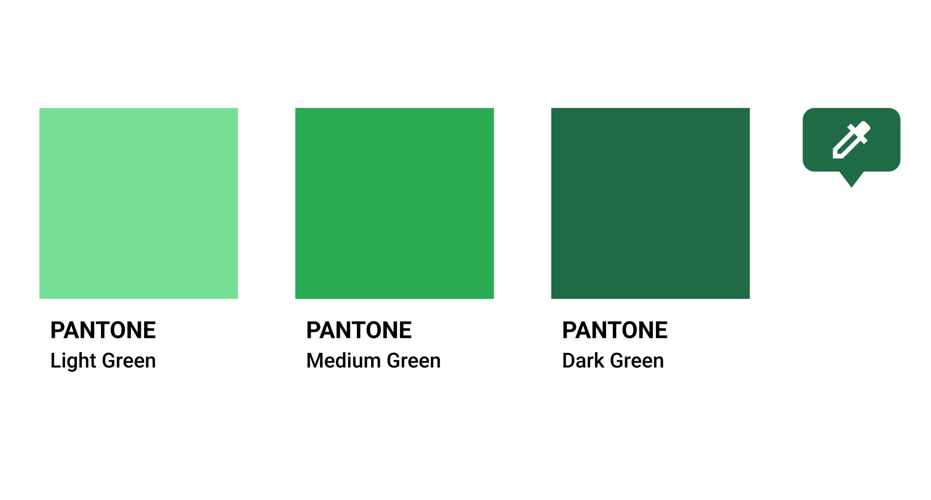Pantone green shades