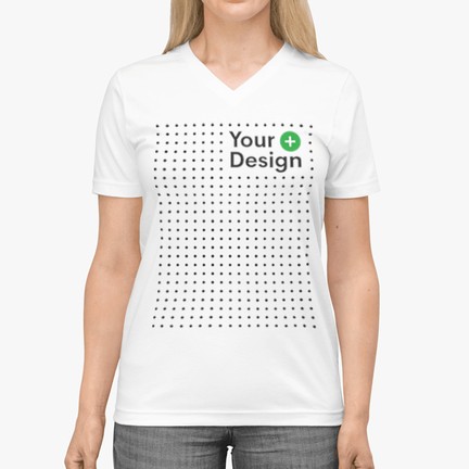 Unisex Jersey Short Sleeve V-Neck Tee with your design
