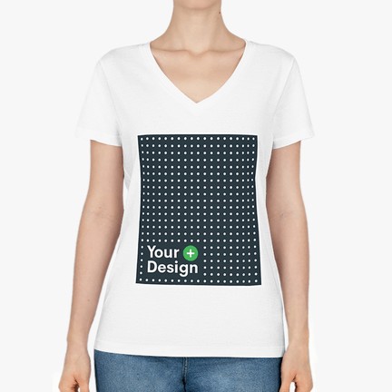 Women's Evoker V-Neck T-Shirt with your design