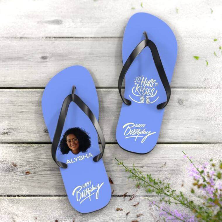 Custom logo flip on sale flops