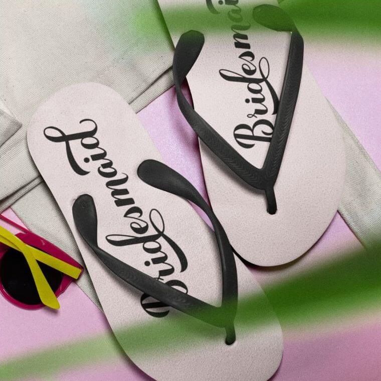 Personalized cheap flip flops