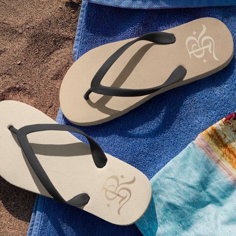 Custom Flip Flops with Printed Photos for Summer