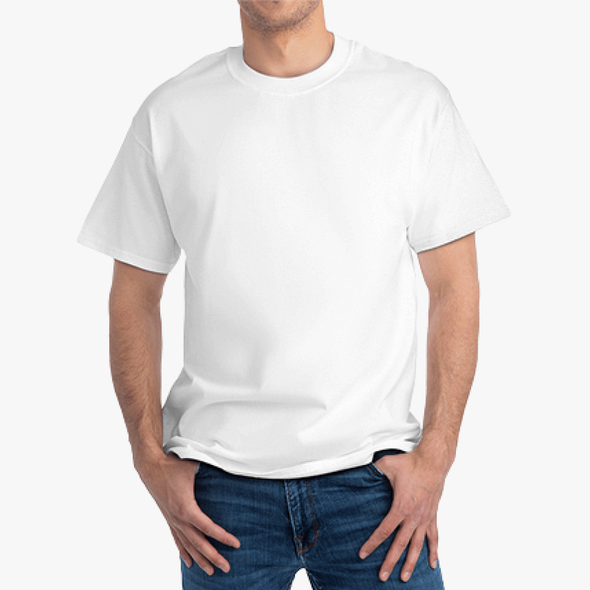 A Hanes 5180 t-shirt mockup.