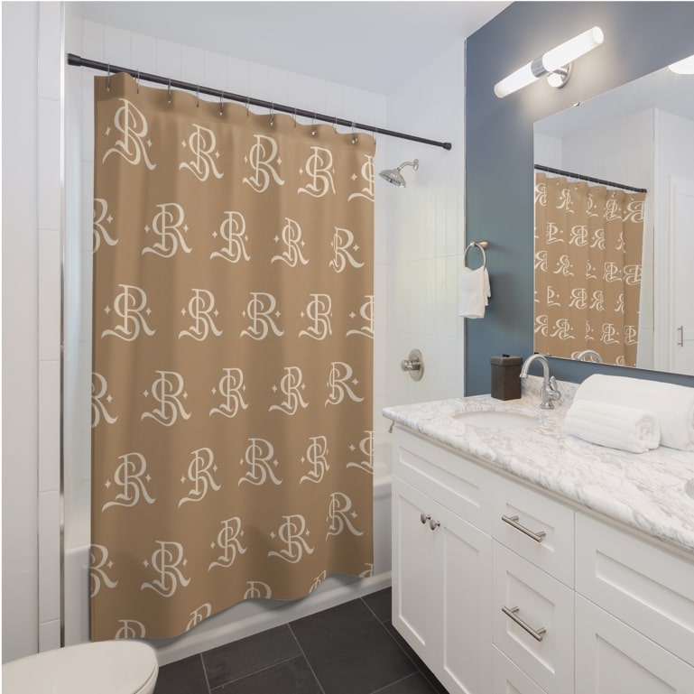 Custom made hot sale shower curtains