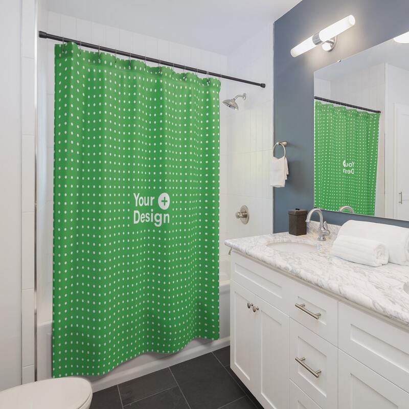 Custom made shop shower curtains