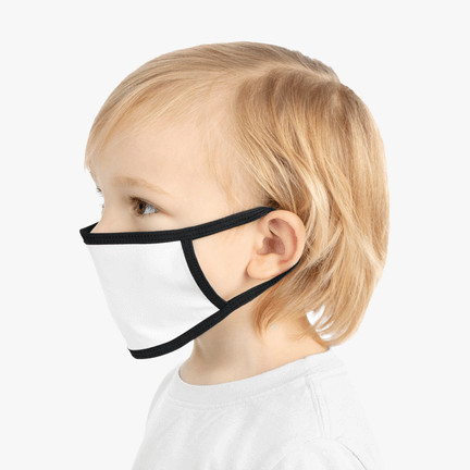 Kid's Face Mask Blank Side View