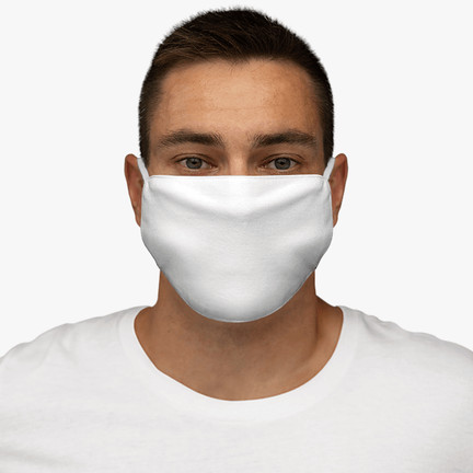 Snug-Fit Polyester Face Mask Blank Man