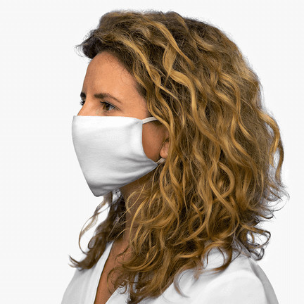Snug-Fit Polyester Face Mask Blank Woman