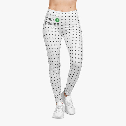 Customized Dot Print Polyester Yoga Pants Low Rise Suppliers