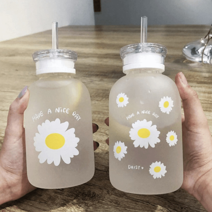 Cute Daisy Water Bottle