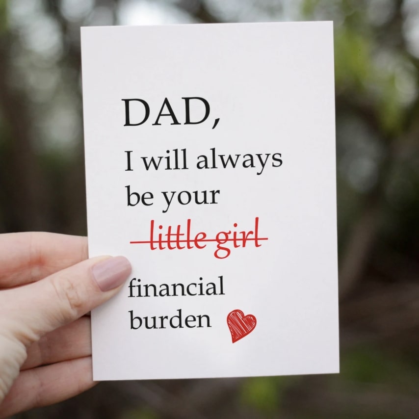 Greeting cards for father's day cheap from daughter