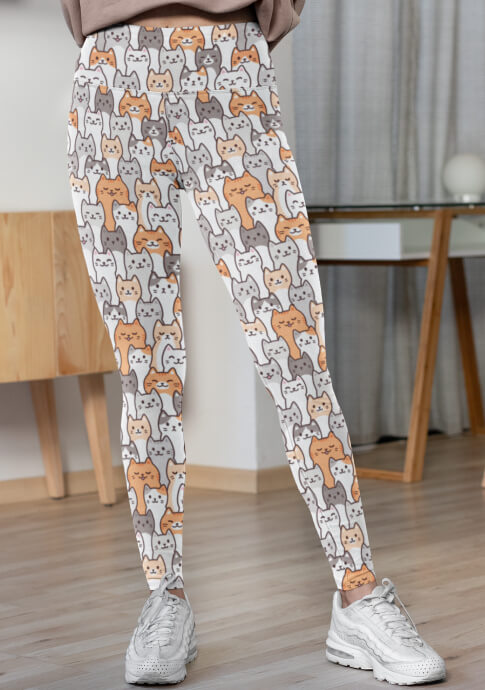 Girl Plus Size New Fashion 3d Printed Diy Custom Design Leggings