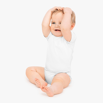 Baby Short Sleeve Bodysuit Blank