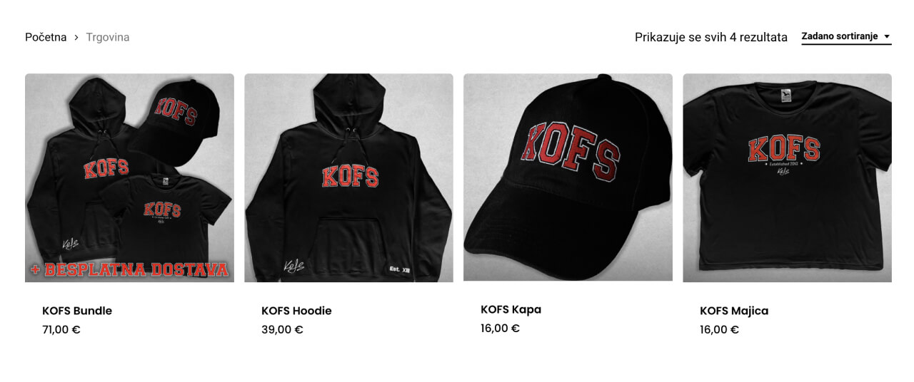 KOFS shop example