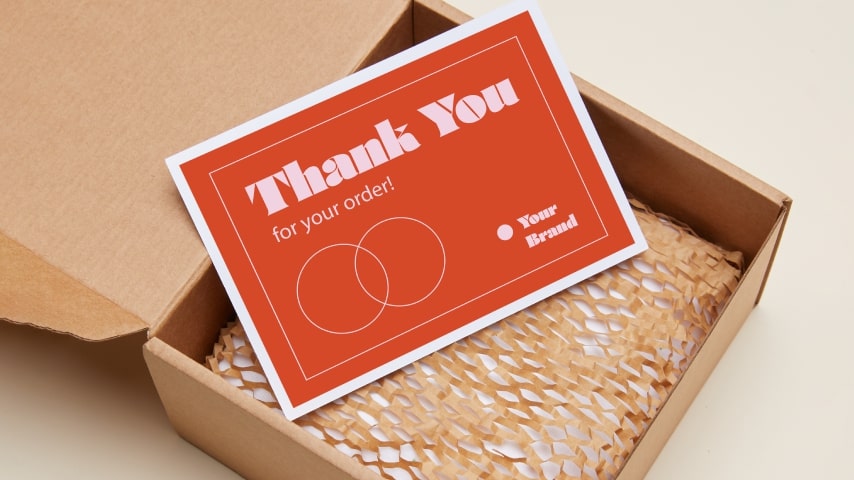 Create Your Own Inserts Small Business Thank You Insert Cards