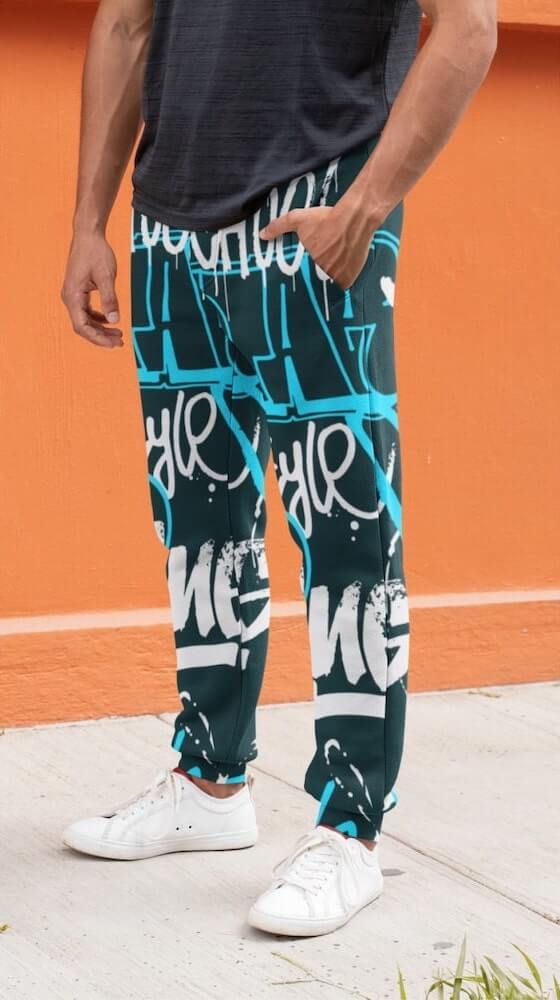 Printed Joggers