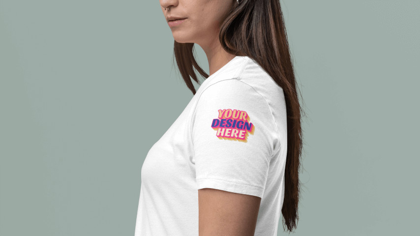 T shirt store sleeve design