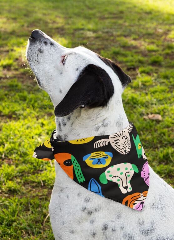Personalized custom dog bandanas 1