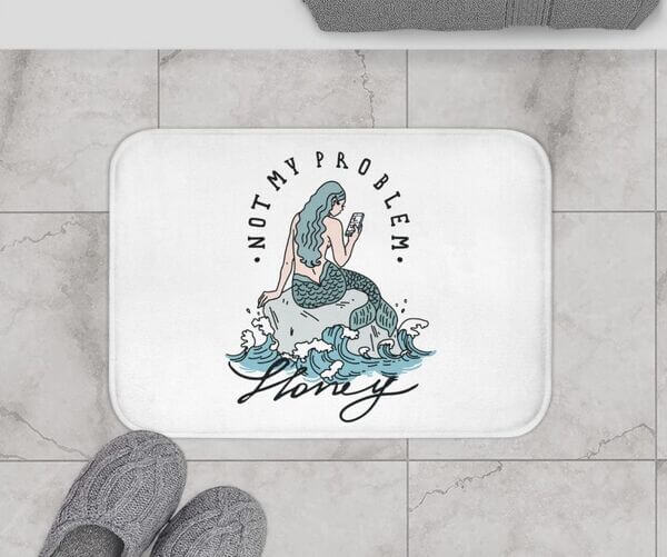 customized logo printing bathroom water absorbent