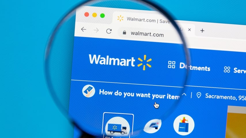 A tab for Walmart Marketplace open on a computer.