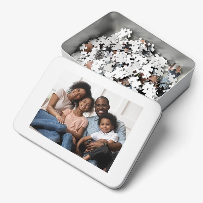 A family picture puzzle.