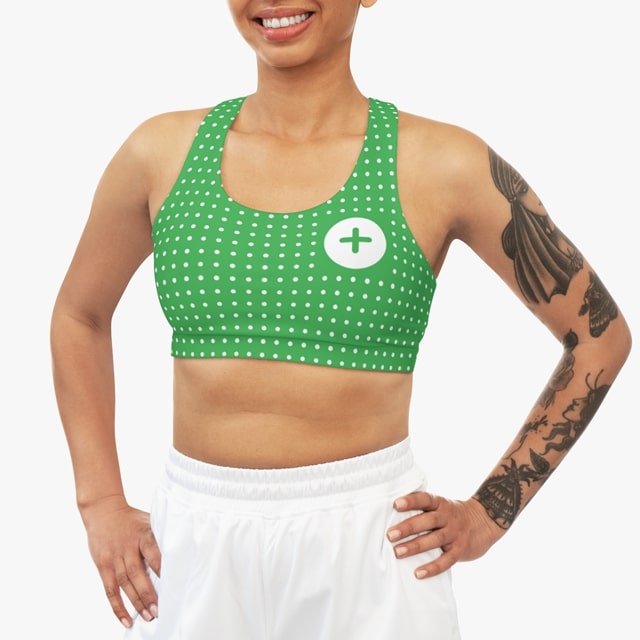 This custom underwear Sports Bra makes a great gift for her. Get