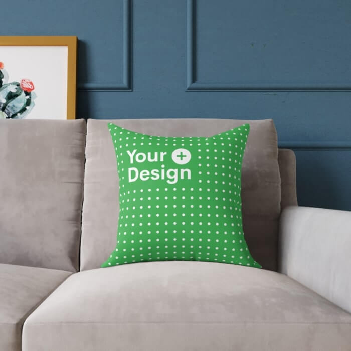 Pillow Size Chart Throw Pillow Mockup Spun Polyester Square Pillow