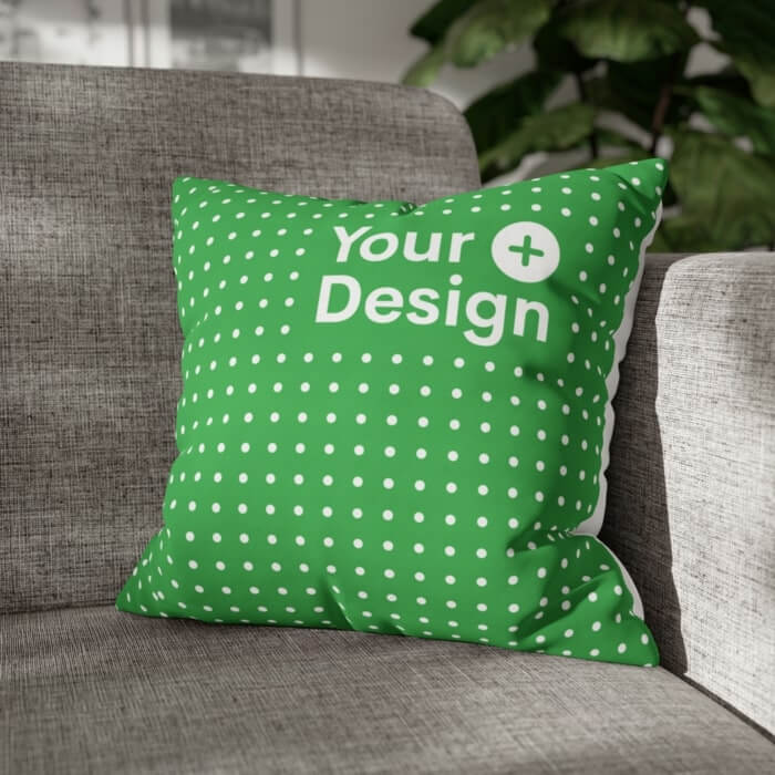 Pillow Size Chart Throw Pillow Mockup Spun Polyester Square Pillow