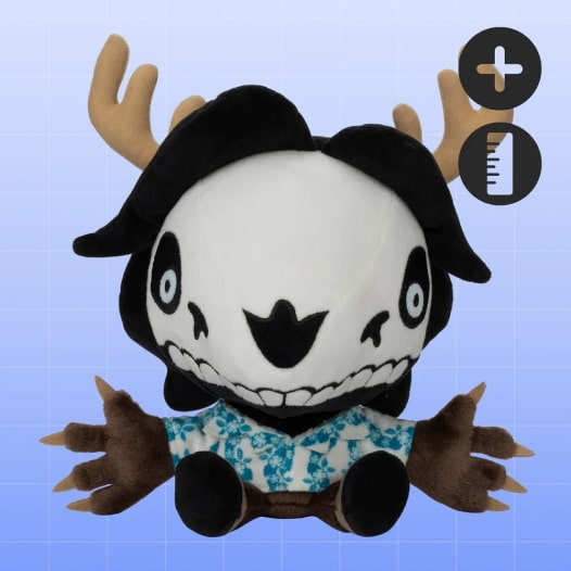 A plushie with antlers resembling the Wendigo monster.