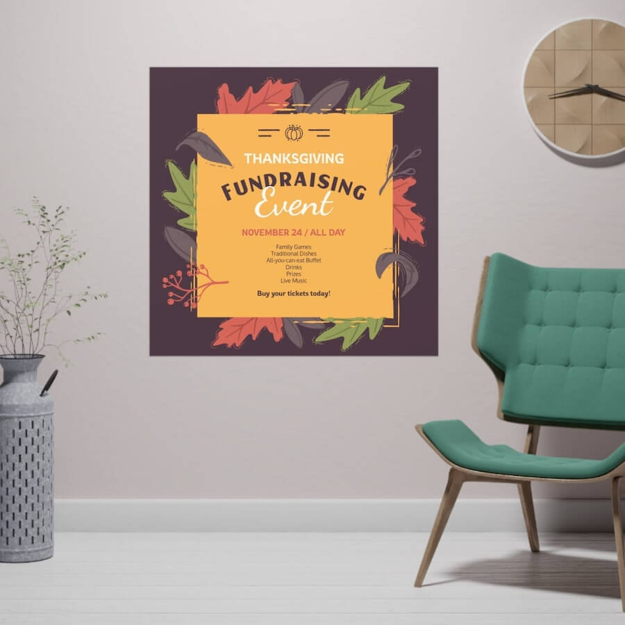 Poster Fundraiser Fundraising for Individuals 11