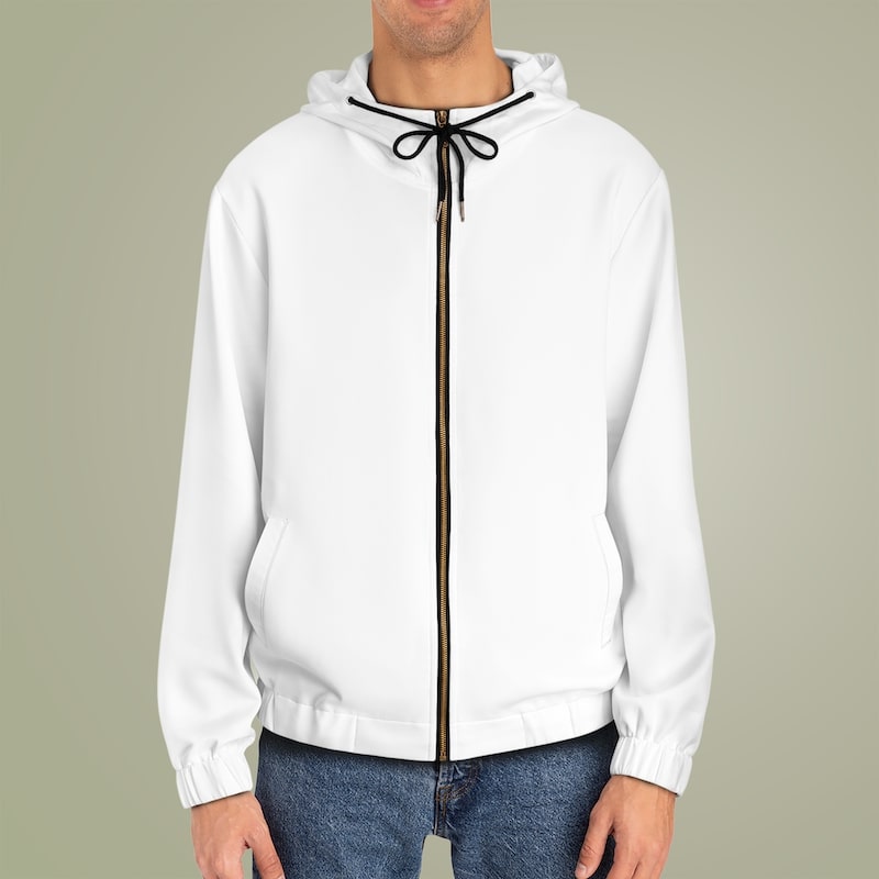 Mens full zip AOP hoodie thumbnail Print on Demand 49
