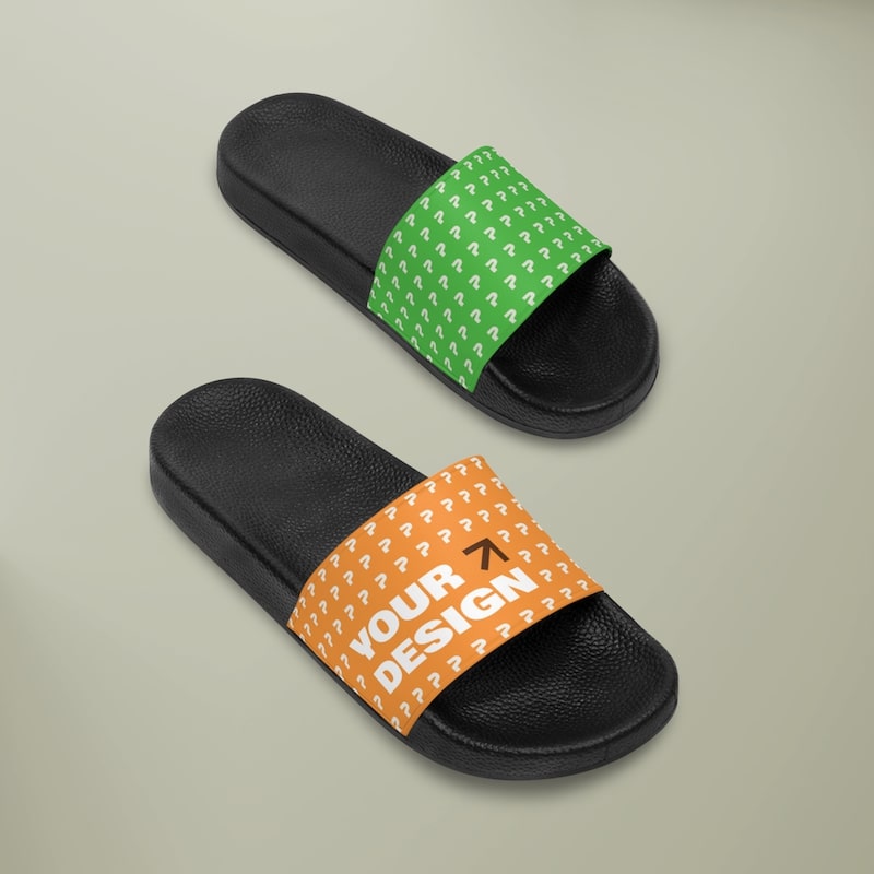 Custom slide shoes on sale