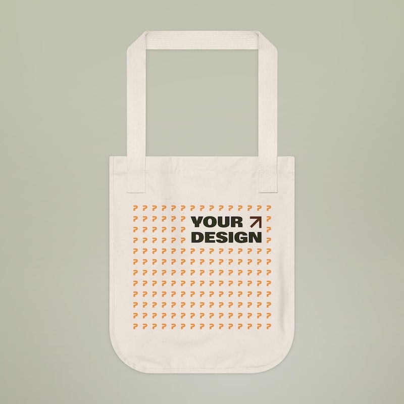 Organic Canvas Tote Bag – Econscious EC8040 with design Eco-friendly t-shirt printing options for your business 16