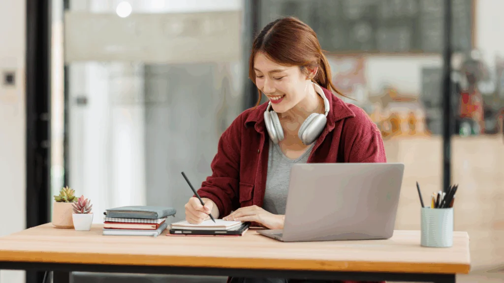 A freelancer working on a project.