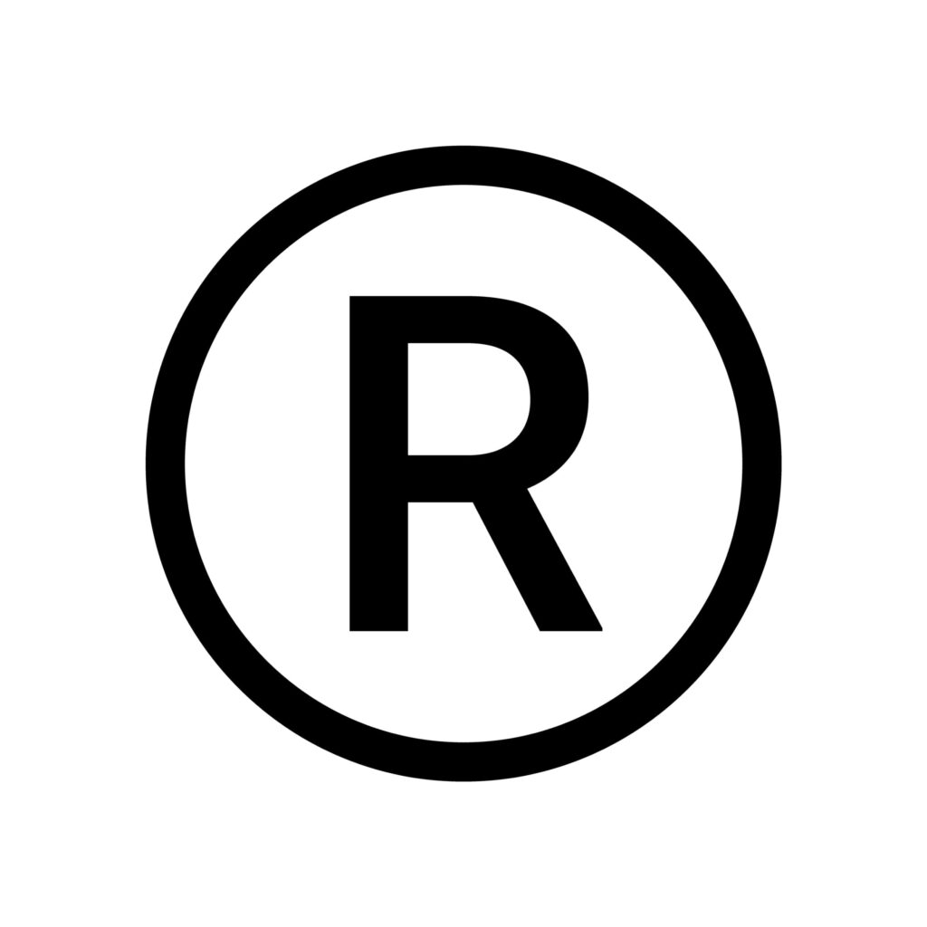 Registered trademark symbol – the letter “R” inside a circle.