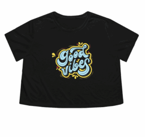 Women s Flowy Cropped Tee Custom t-shirts ab 5