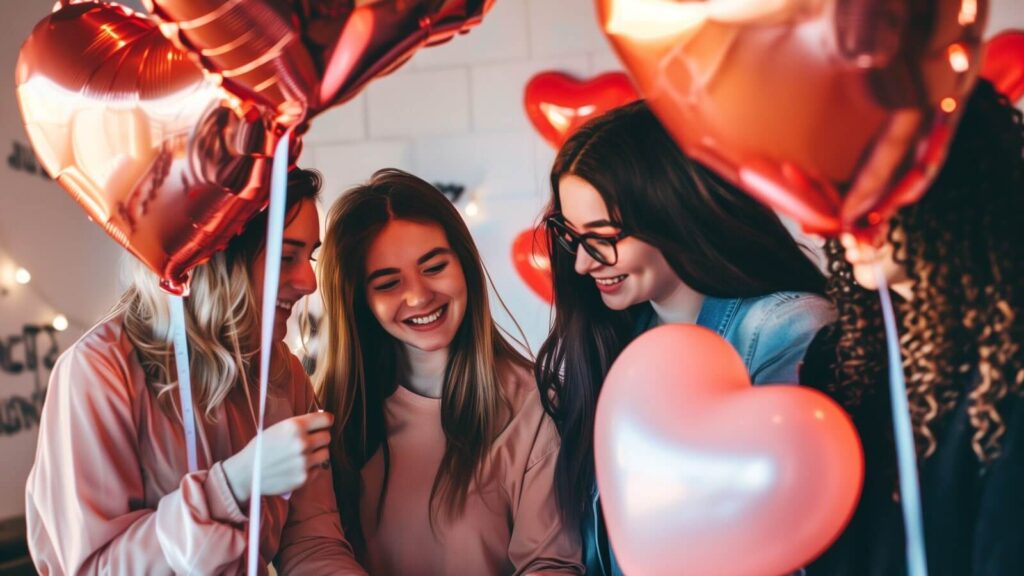 A group of women celebrating Galentine’s Day.