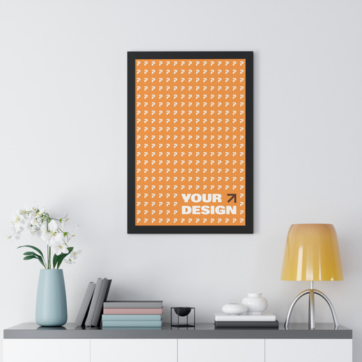 Framed Vertical Poster Your Design Amazon 14