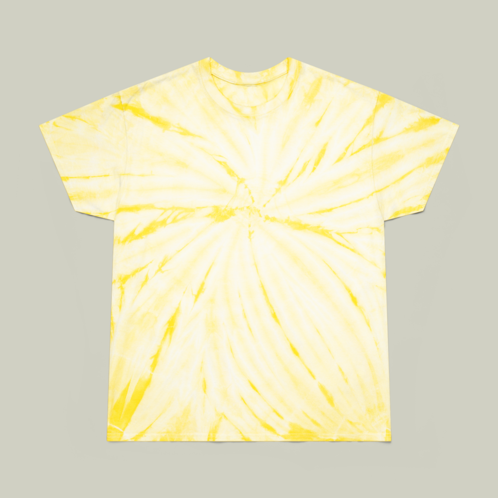 Bright yellow and yellow Bright yellow and yellow tie-dye t-shirt.