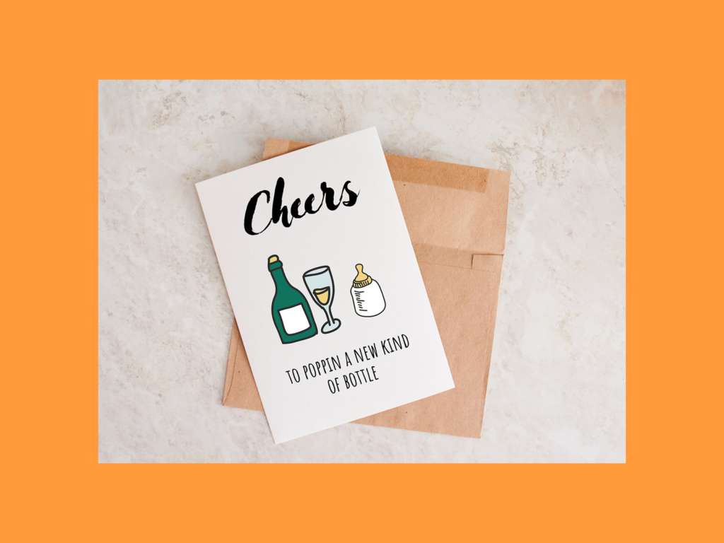 Cards with light hearted humor A baby greeting card.