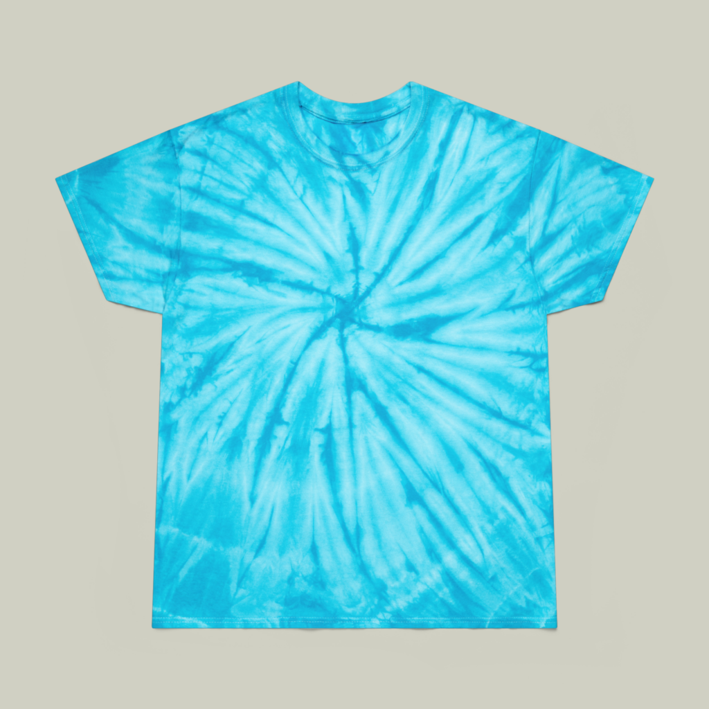 Light blue and blue Light blue and blue tie-dye t-shirt.