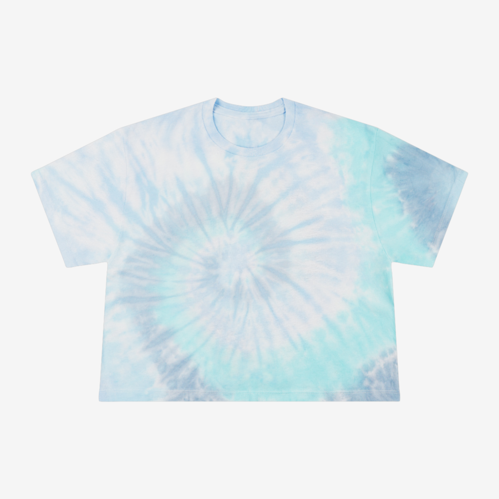 Pale blue and light blue Pale blue and light blue tie-dye t-shirt.