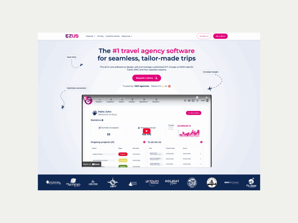 Ezus Best business to start with little money A screenshot of the Ezus landing page.