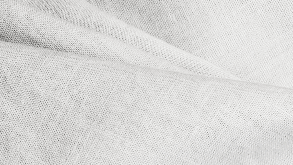 Linen Types of fabric Close-up of a linen fabric.