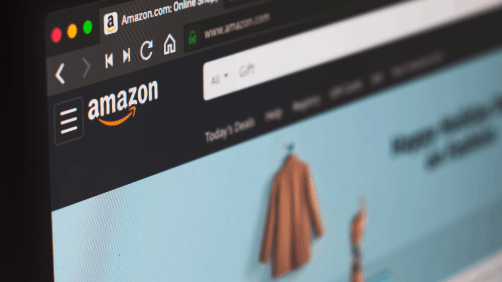 Register an Amazon seller account Screenshot of Amazon's new website layout.